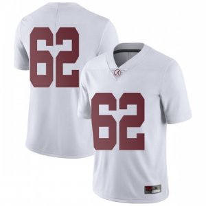 Men's Alabama Crimson Tide #62 Jackson Roby White Limited NCAA College Football Jersey 2403LMHT7
